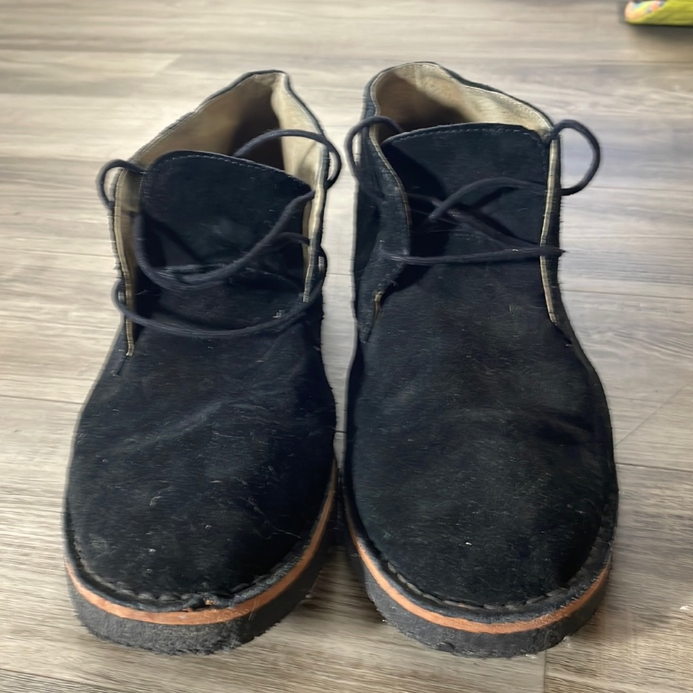 Black Suede Banana Republic Lace Up Desert Chukka Boots Men's Size 10